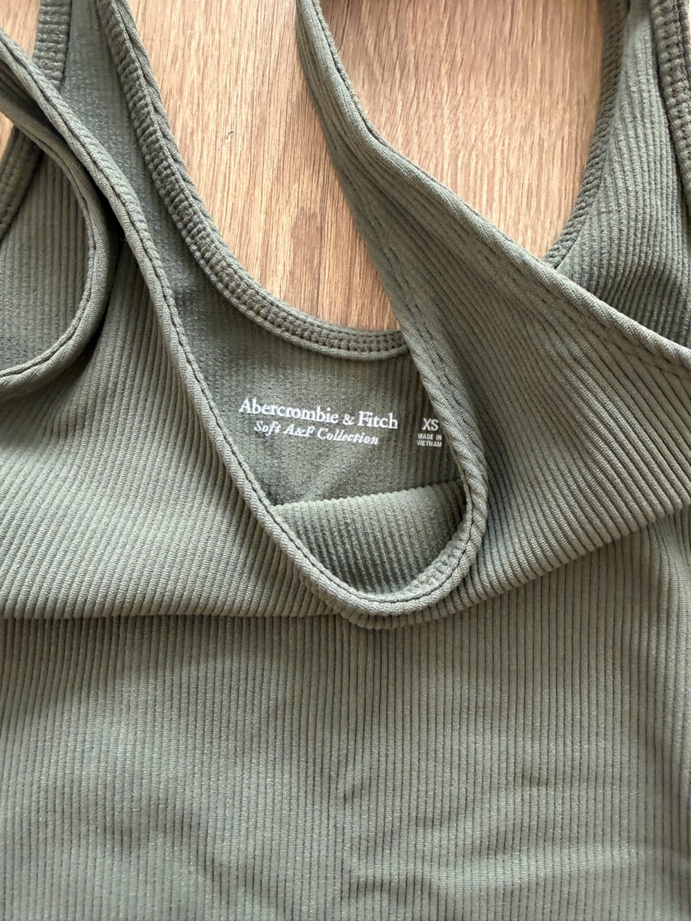 Abercrombie & Fitch women’s  Olive Ribbed Tank Top